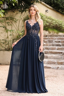 Elegante Abendkleider Blau | Fashion Abiballkleider_4