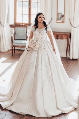 Luxus Hochzeitskleider Prinzessin | Satin Brautkleider_7