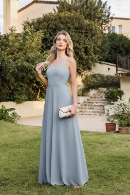 Lange Abendkleider Online | Schlichte Abiballkleid Chiffon_7