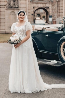 Schlichte Hochzeitskleider Mit Spitze | Boho Brautkleid A Linie