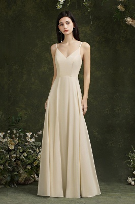 Lange Abendkleider Online | Schlichte Abiballkleid Chiffon_3