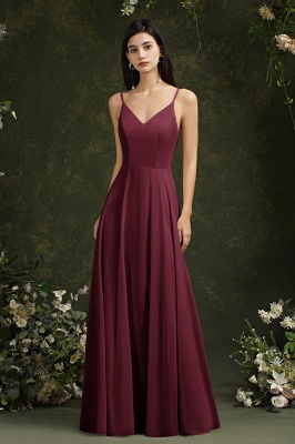 Lange Abendkleider Online | Schlichte Abiballkleid Chiffon_2