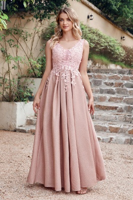 Abendkleider Lang günstig | Abiballkleid mit Spitze