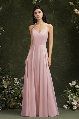 Lange Abendkleider Online | Schlichte Abiballkleid Chiffon_1