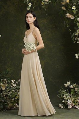 Lange Abendkleider Online | Schlichte Abiballkleid Chiffon_18