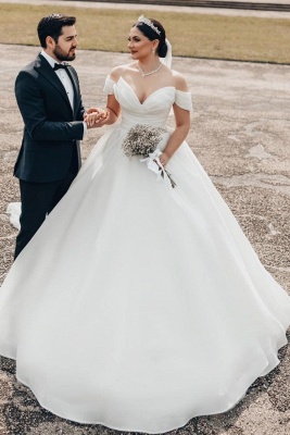 Designer Hochzeitskleider Prinzessin | Organza Bruatkleider Schlicht