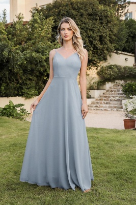 Lange Abendkleider Online | Schlichte Abiballkleid Chiffon_6